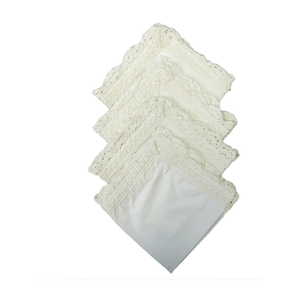 Vintage Crochet Napkins Set Of 4