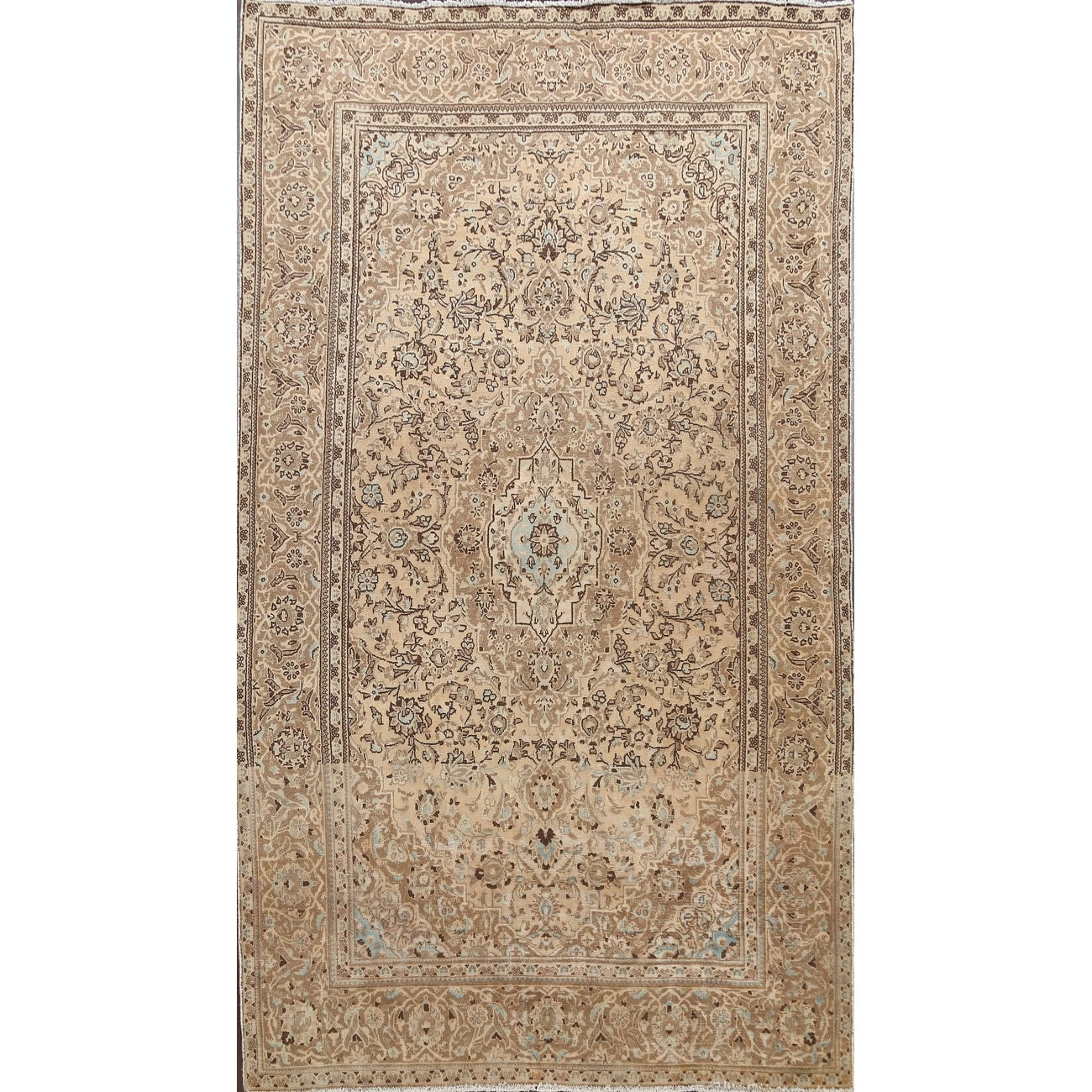 Vintage Distressed Floral Hamedan Persian Area Rug Wool Hand Knotted 62 X 96
