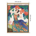 Vintage Fashion Cover Iii By Wild Apple Portfolio Framed Canvas Wall Art Print
