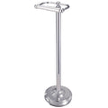 Pedestal Chrome Standing Toilet Paper Holder