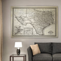Vintage Map Texas I Premium Gallery Wrapped Canvas
