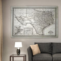 Vintage Map Texas Ii Premium Gallery Wrapped Canvas