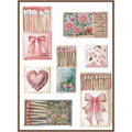 Vintage Matchbooks By Elizabeth Medley Framed Canvas Wall Art Print