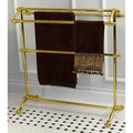 Vintage Pedestal Solid Brass Towel Stand