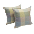 Vintage Plaid 17 Inch Accent Throw Pillow Set Of 2