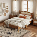 Vintage Rattan Panel Platform Bed By Harper Bright Designs