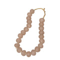 Vintage Sea Glass Beads 1.25 Dia Blush Pink