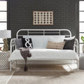 Carbon Loft Cauthen Vintage Series Antique White Twin Metal Day Bed