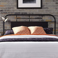 Vintage Distressed Queen Metal Headboard