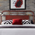 Carbon Loft Cauthen Vintage Distressed King Size Metal Headboard