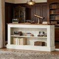 Vintage Sofa Table Spacious Console Table Dual Layer Entryway Organizer Tv Stand