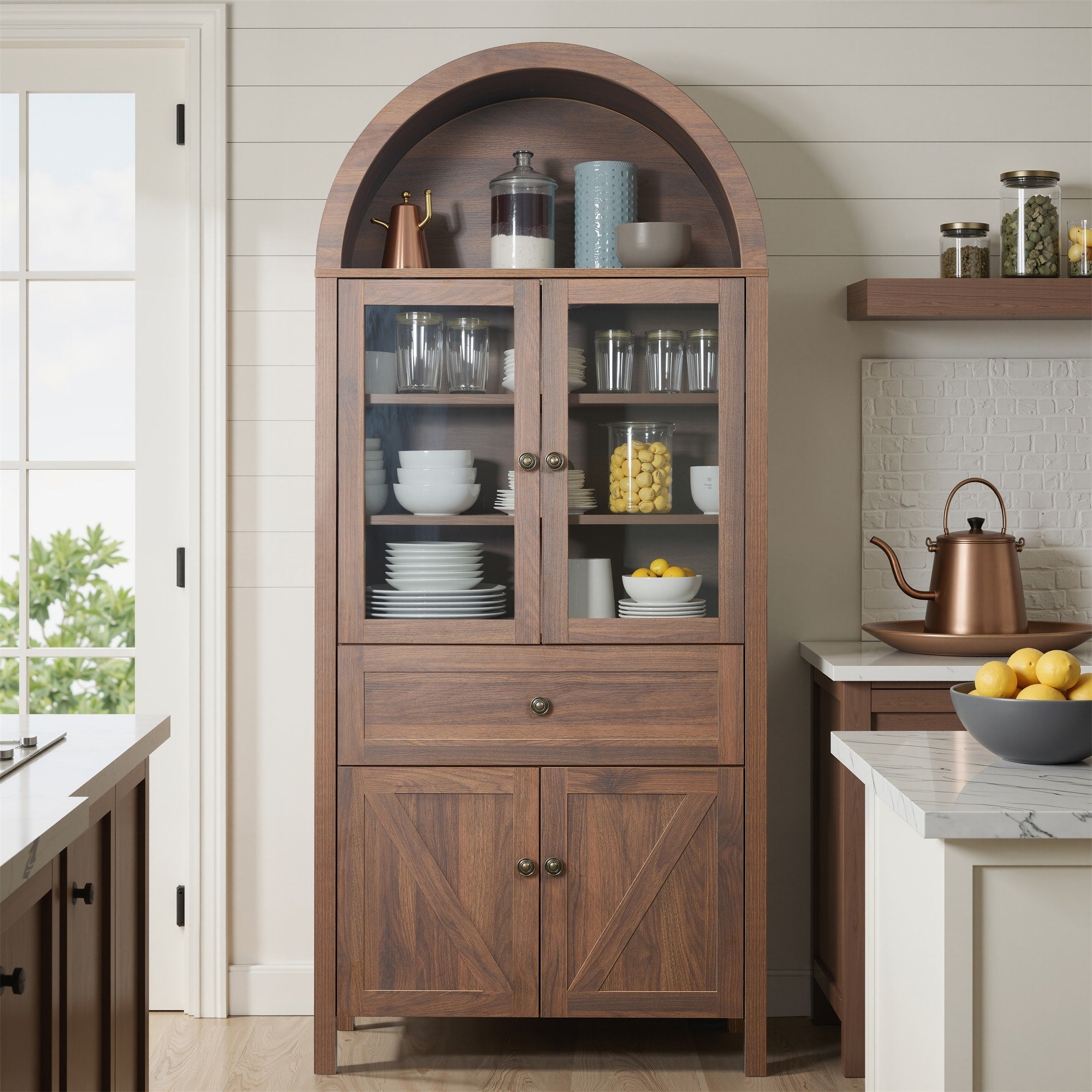 Vintage Style Dome Cabinet