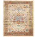 Vintage Style Traditional Geometric Distressed Heat Set Area Rugs