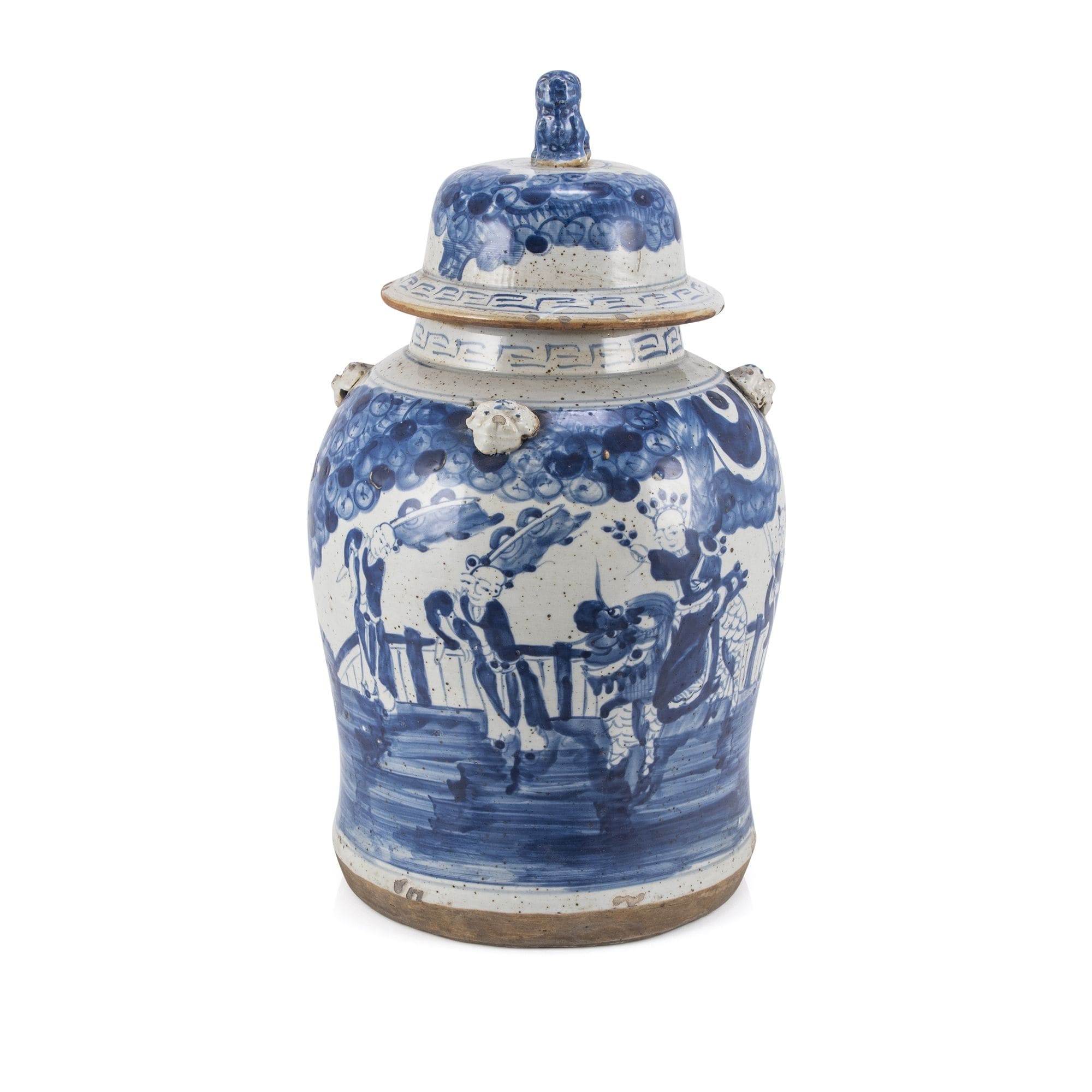 Vintage Temple Jar Enchanted Children Motif Small