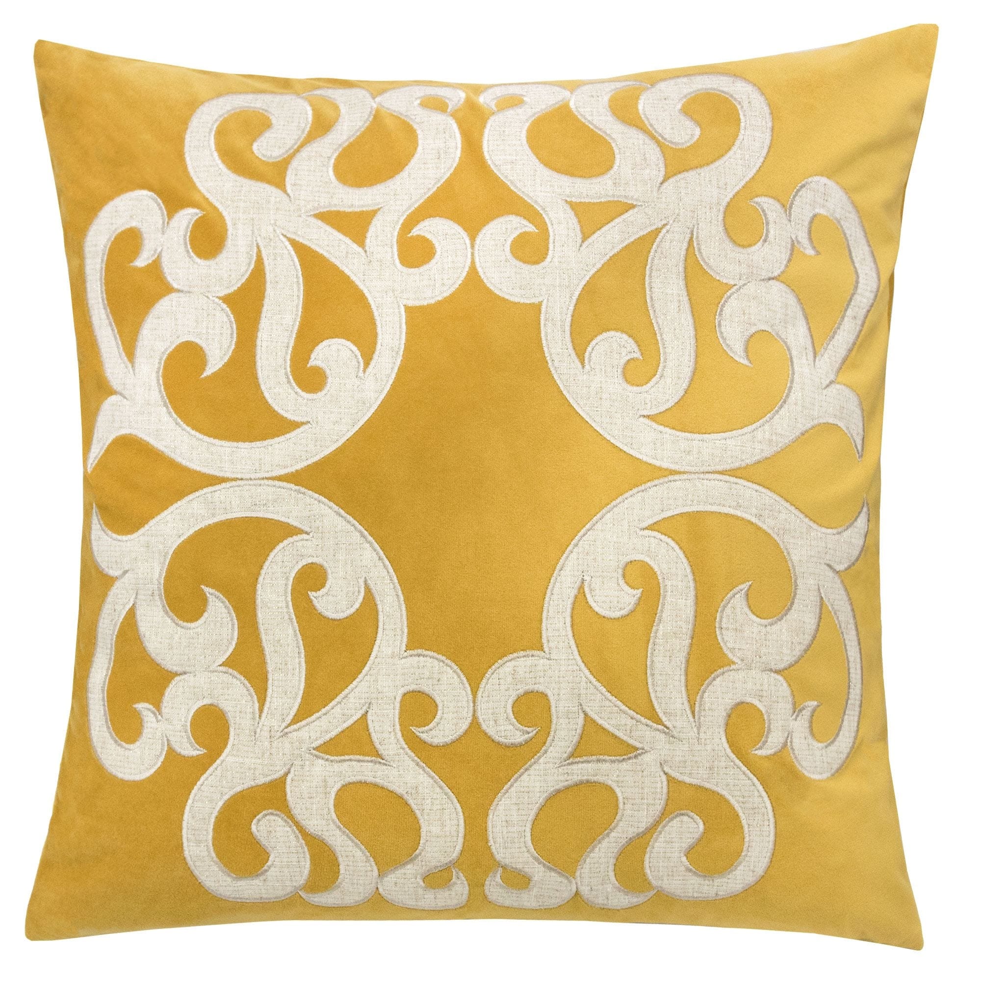 Vintage Vine Throw Pillow Set Of 2 20 X20 Polyester Velvet Cushion Covers With Hidden Zipper