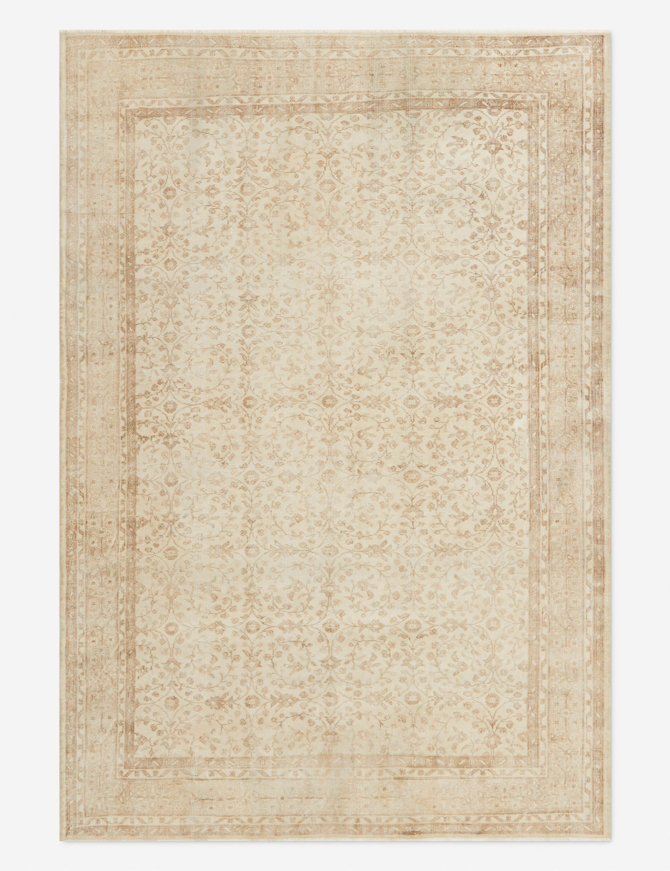 Vintage Turkish Hand-Knotted Wool Rug No. 311, 6'8in x 9'8in