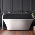 Vinter Free Standing Acrylic Bathtub W Chrome Drain