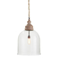 Vintners 26 Inch Cloche Pendant Whitewash Finish