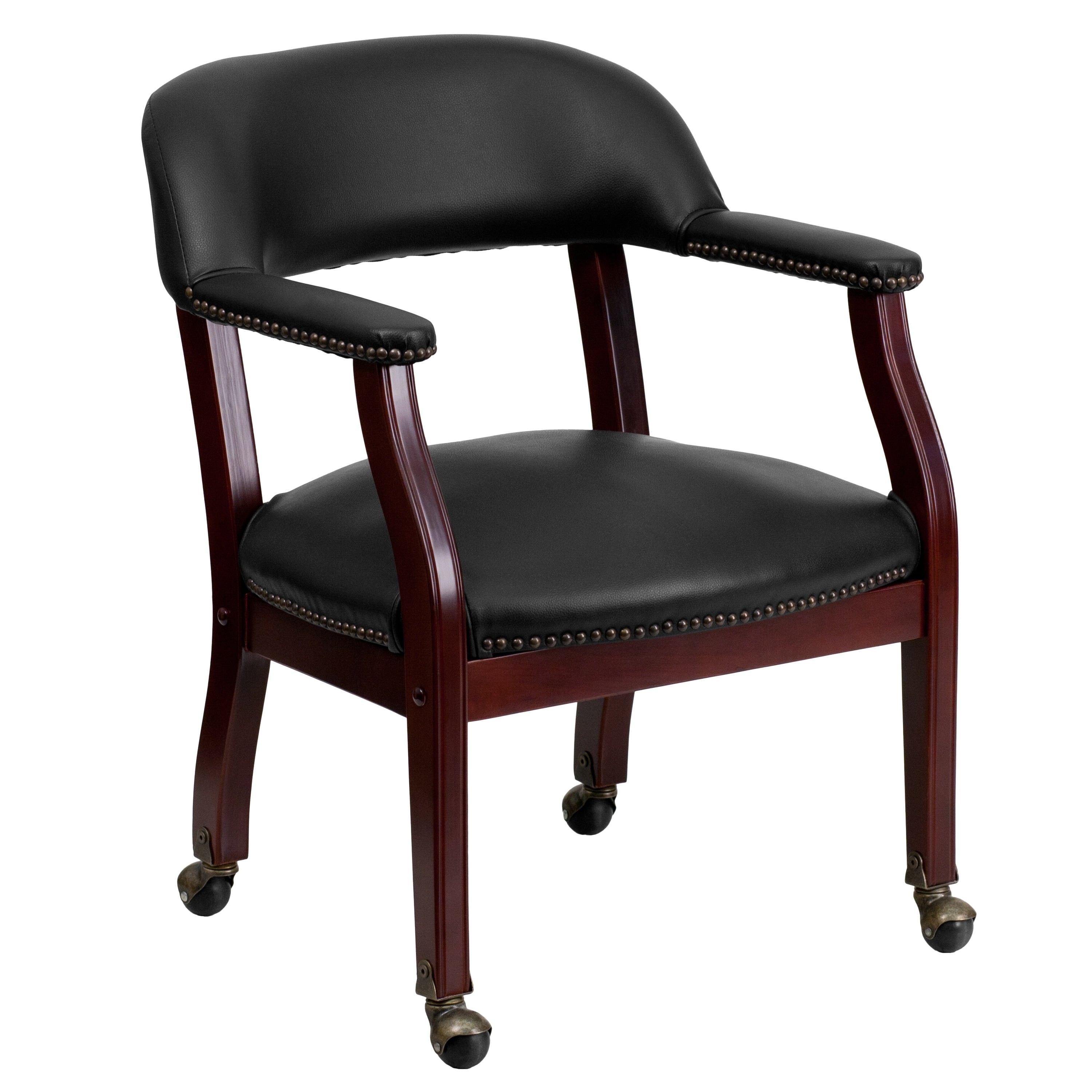 Vinyl Luxurious Conference Chair With Casters