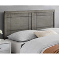 Viola Country Style Twin Size Grey Wooden Headboard