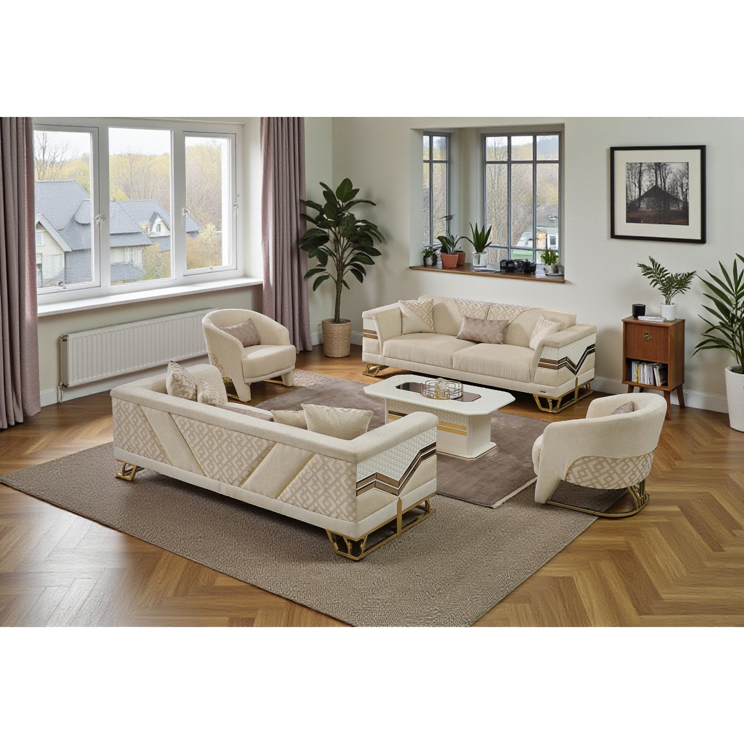 Virello 2 Pieces Living Room Sets 1 Sofa 1 Loveseat