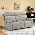 Vireo 76.5 Leather Power Double Reclining 2 Seater Loveseat
