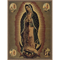 Virgin Of Guadalupe Patron Saint By Mexican School Framed Canvas Wall Art Print