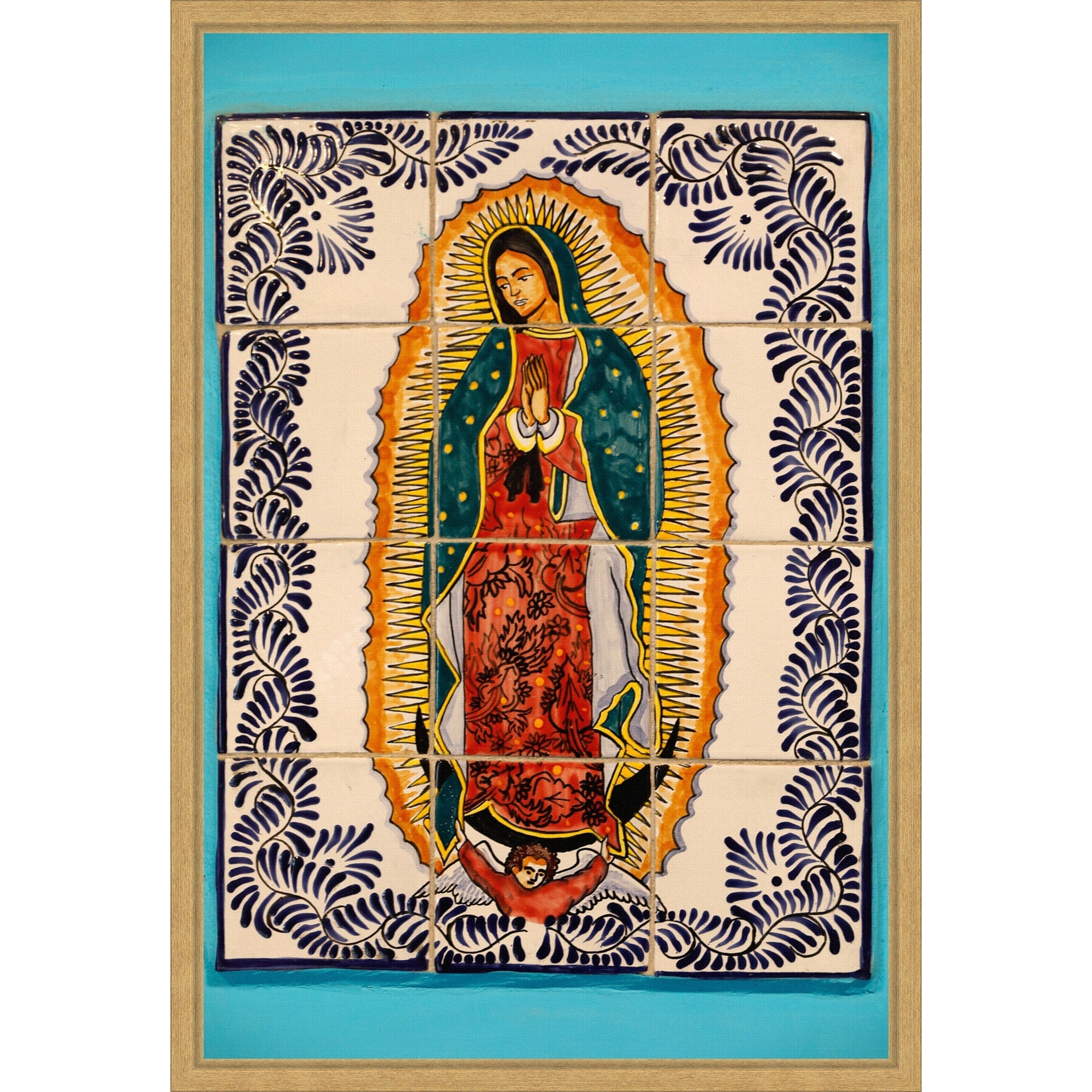 Virgin Of Guadalupe Quito Framed Canvas Wall Art Print
