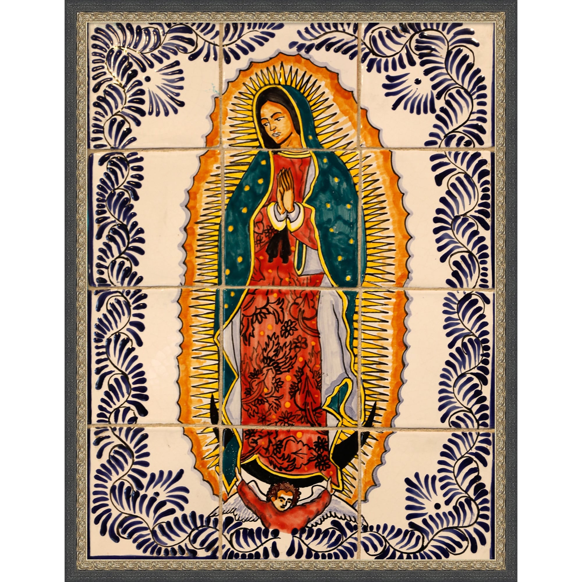 Virgin Of Guadalupe Quito Framed Mounted Canvas Wall Art Print
