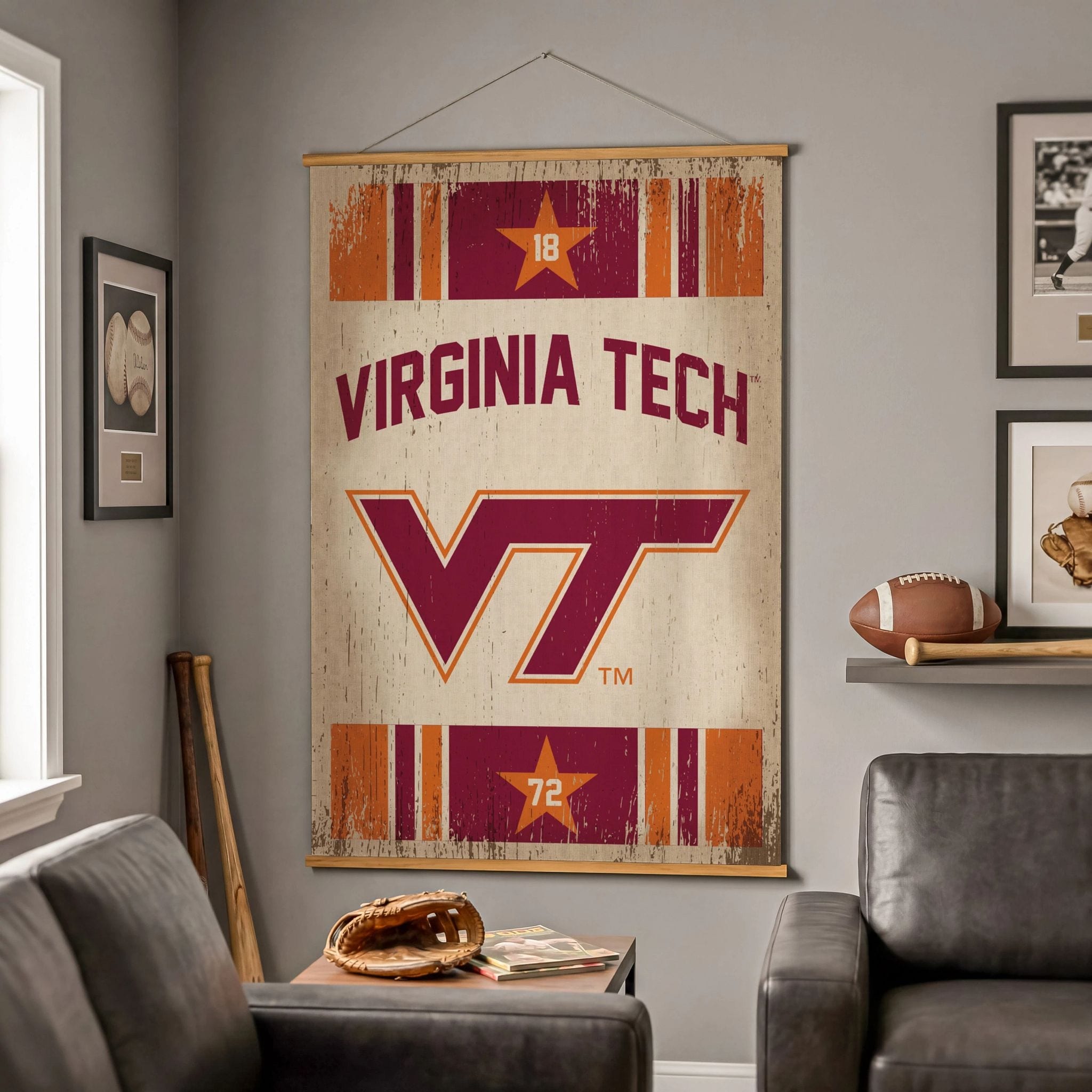 Virginia Tech Canvas Wall Tapestry