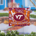Virginia Tech Yard Sign Happy Holidays 24 X 18