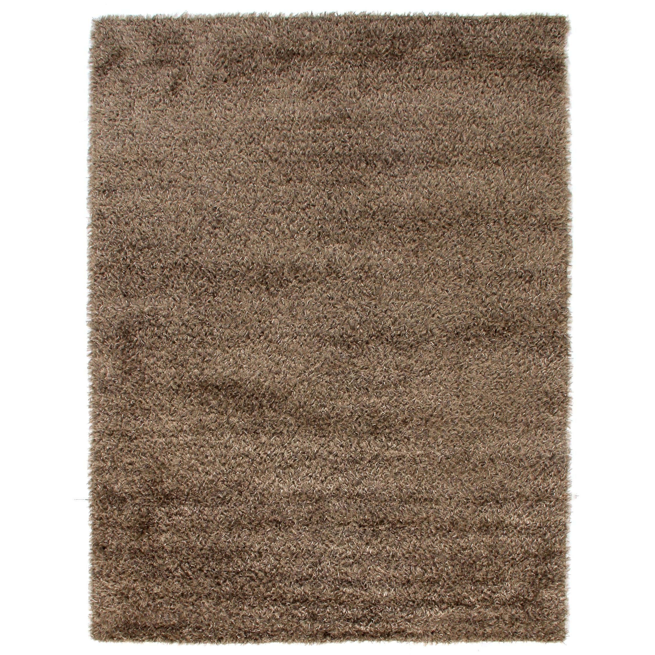 Viscose Shaggy Shag Viscose Chocolate Area Rug 8 X 10