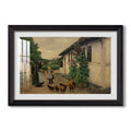 Visit To Grandmother 1914 Hans Andersen Brendekilde Custom Framed Print
