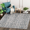 Vista Contemporary Grey Abstract Indoor Rug 53 X 76