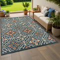 Laguna Quatrefoil Panel Indoor Outdoor Area Rug