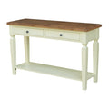 Vista Console Sofa Table Hickory Stone Finish