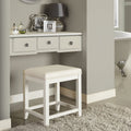 Vista Vanity Stool White