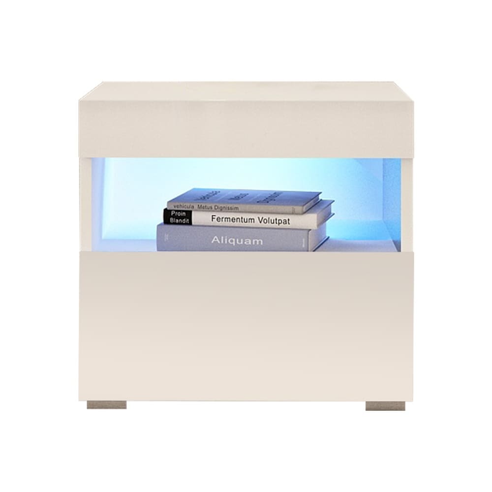 Strick Bolton Cyrena High Gloss Nightstand With Led Lights
