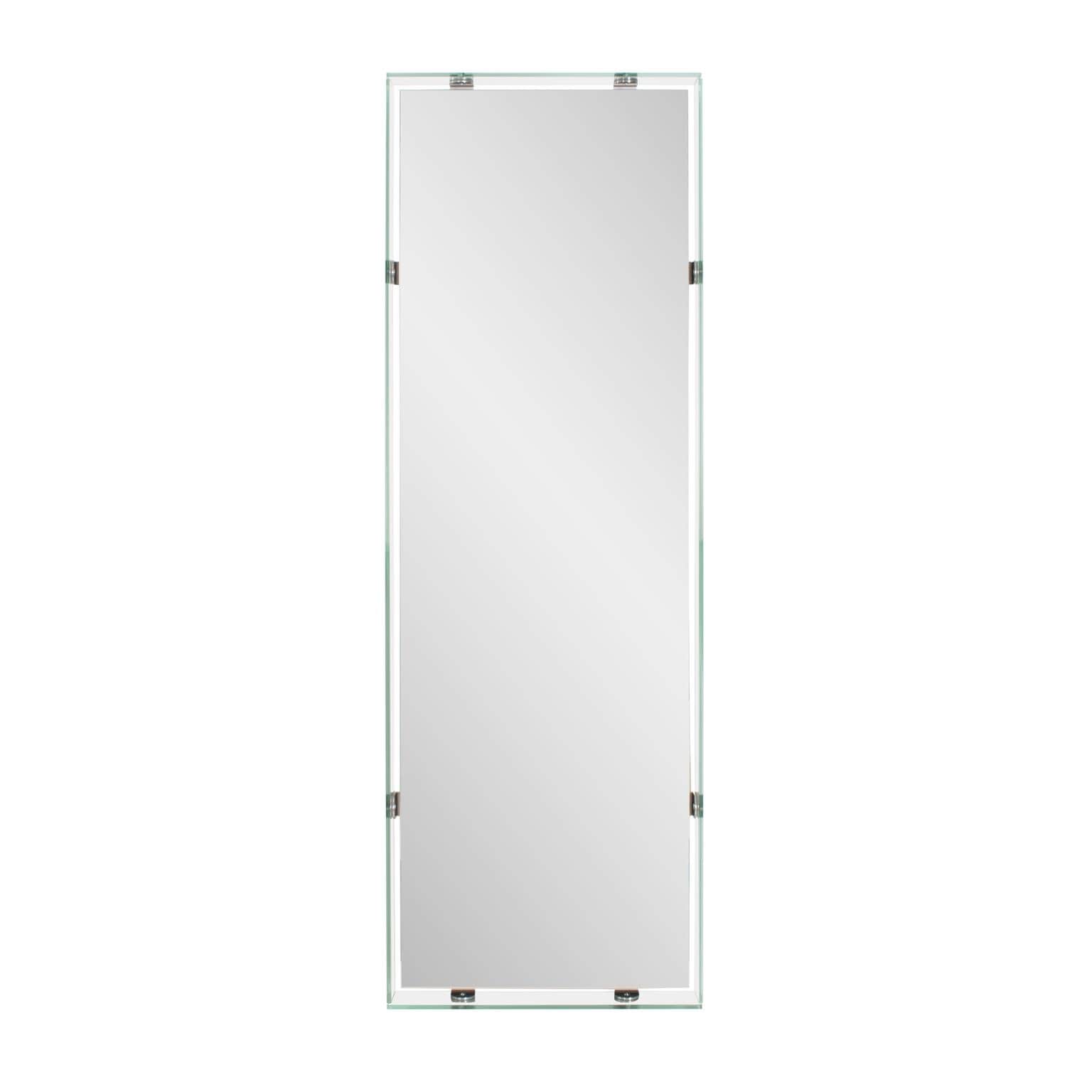Vivaldo Floating Dressing Mirror With Glass Box Frame 60H X 20W X 3D