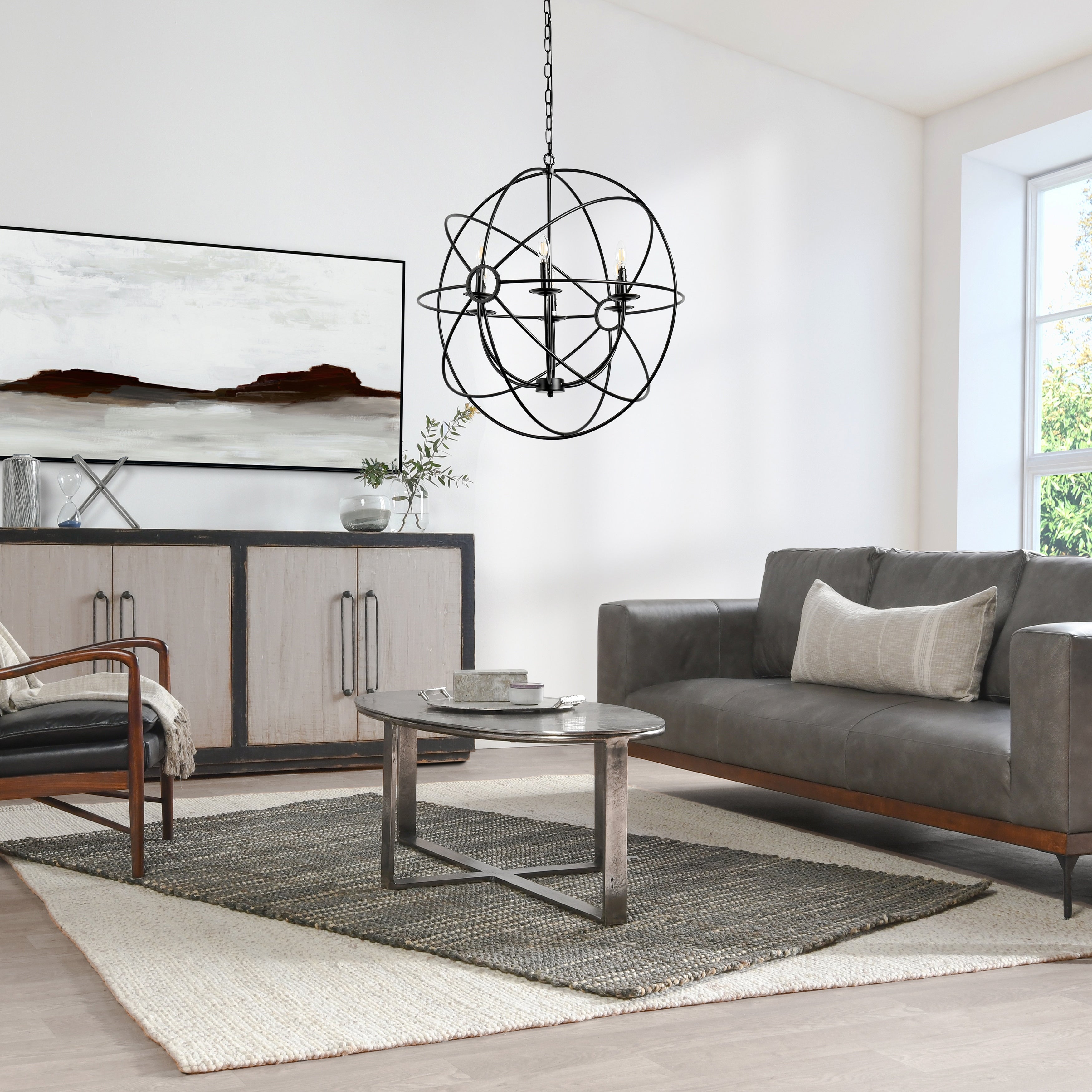 Voltaire Six Bulb Chandelier By Kosas Home