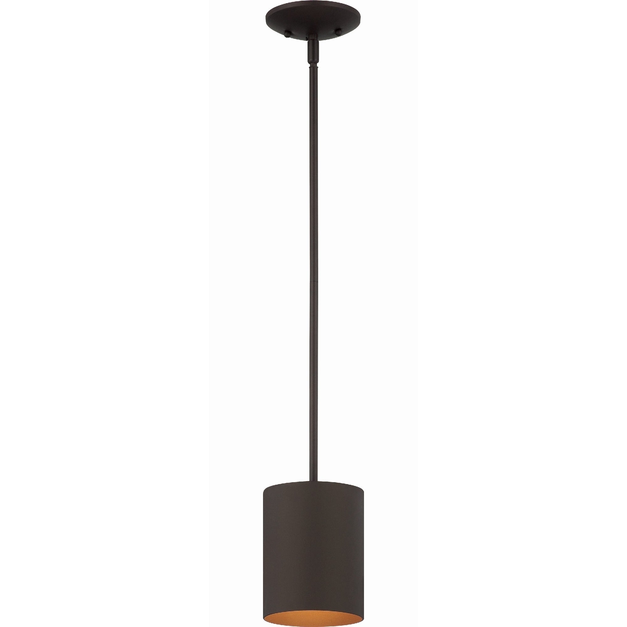 Volume Lighting 1 Light Antique Bronze Aluminum Led Cylinder Pendant N A