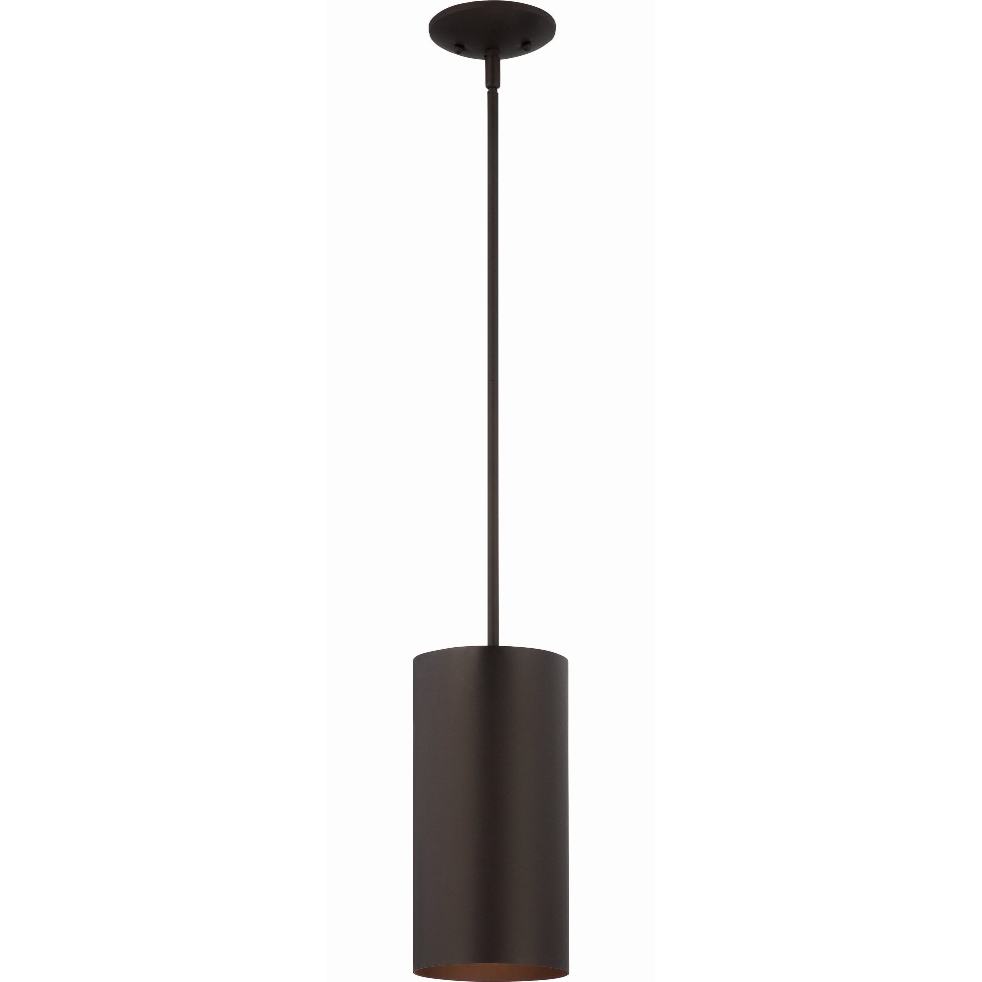 Volume Lighting 1 Light Antique Bronze Aluminum Led Cylinder Pendant N A