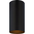 Volume Lighting 1 Light Antique Bronze Outdoor Cylinder Flush Mount
