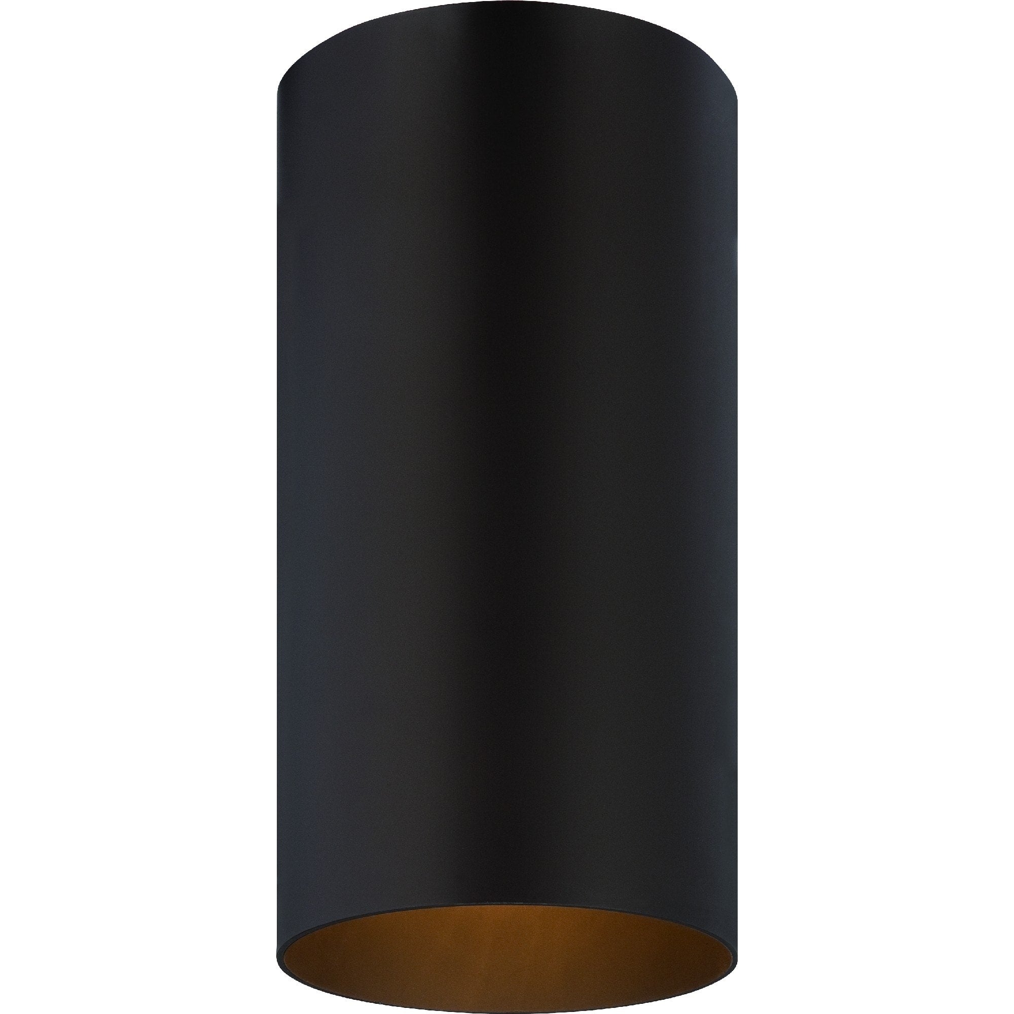 Volume Lighting 1 Light Antique Bronze Outdoor Cylinder Flush Mount