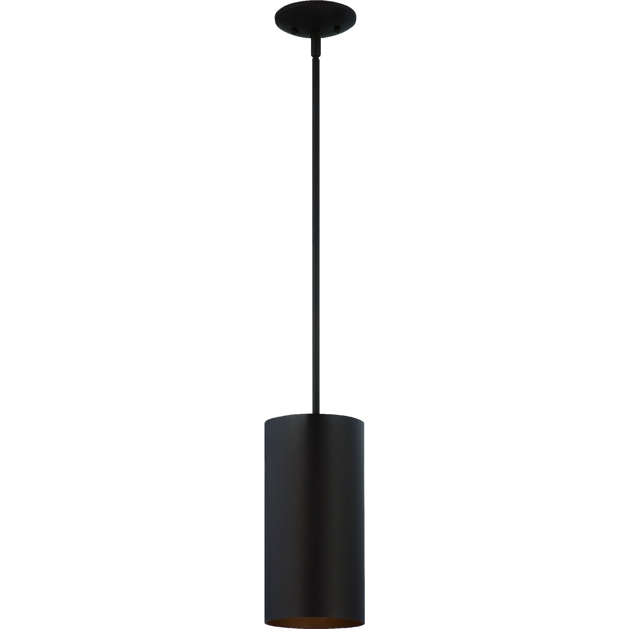 Volume Lighting 1 Light Antique Bronze Outdoor Cylinder Pendant N A