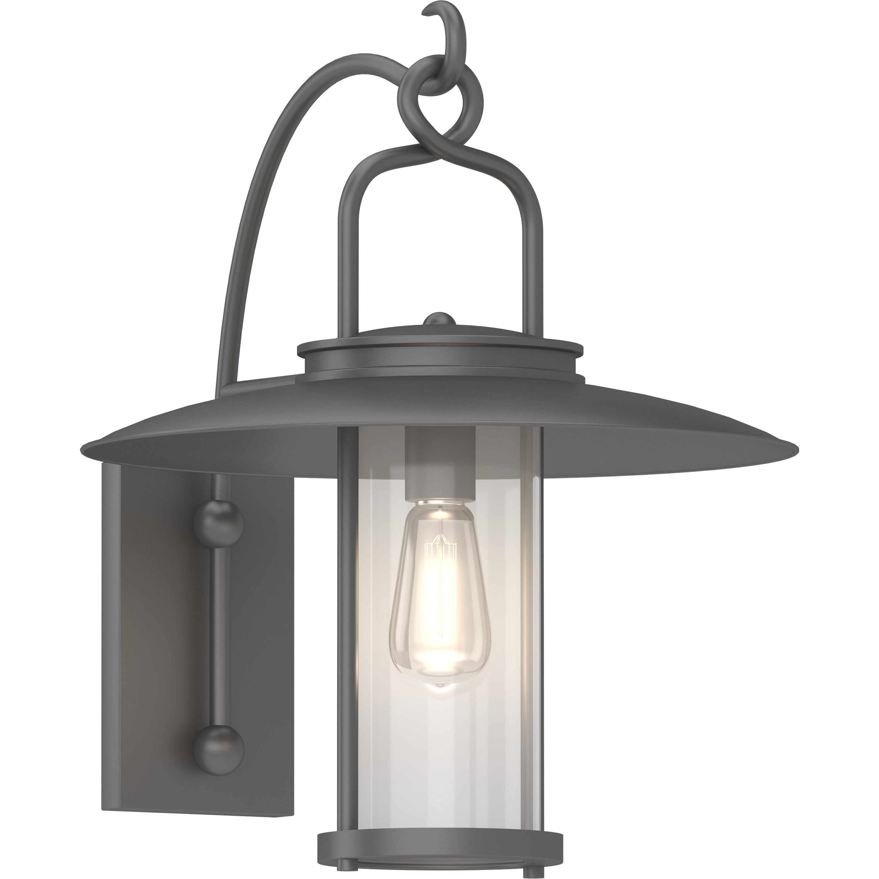 Volume Lighting 1 Light Black Outdoor Lantern Wall Sconce