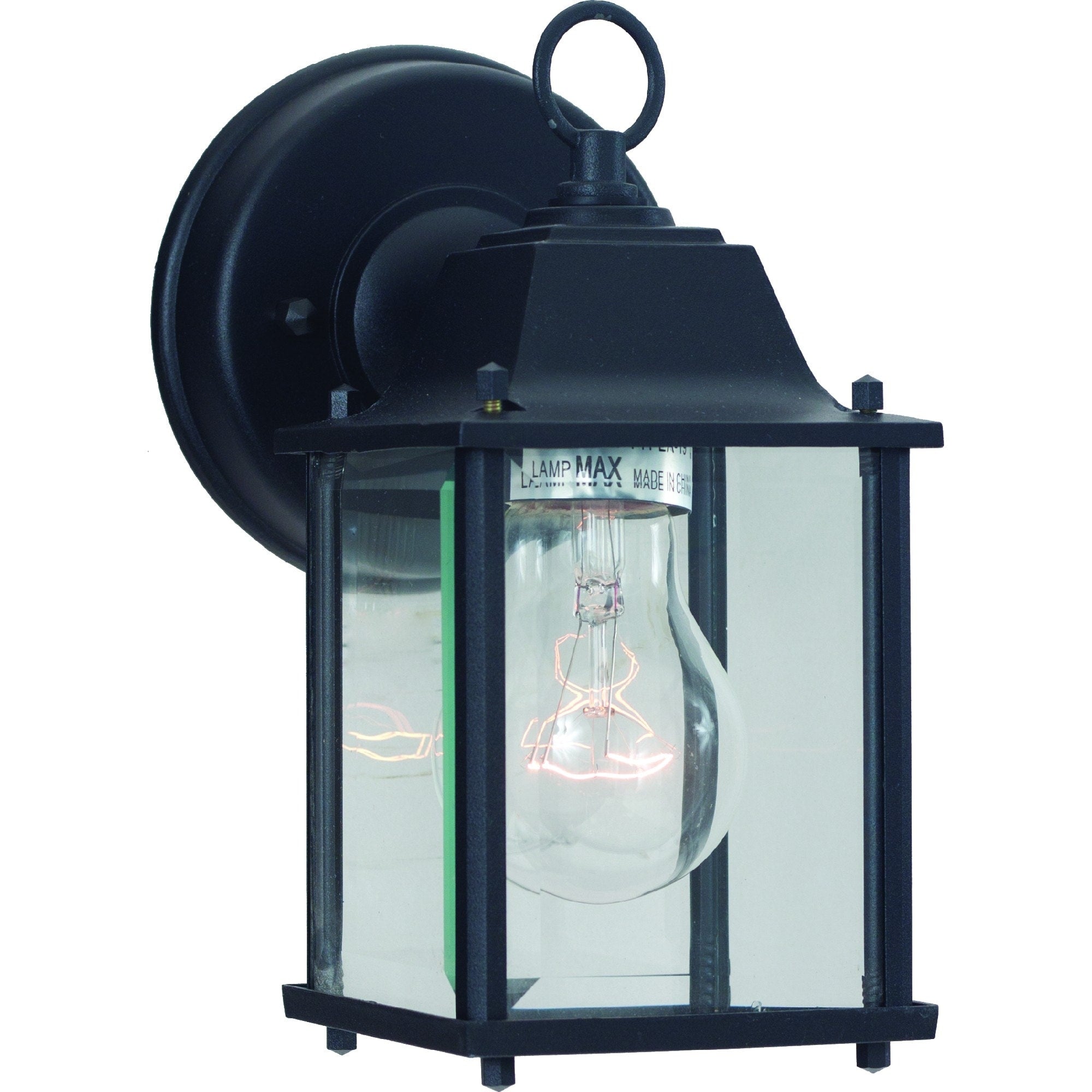Volume Lighting 1 Light Black Outdoor Wall Mount