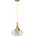 Volume Lighting 1 Light Indoor Antique Gold Hanging Mini Pendant