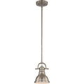 Volume Lighting 1 Light Indoor Brushed Nickel Downrod Mini Pendant