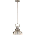 Volume Lighting 1 Light Indoor Brushed Nickel Downrod Pendant